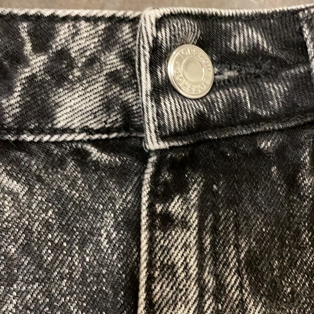 cheeky, black distressed jean shorts by Top Shop - Picture 3 of 7